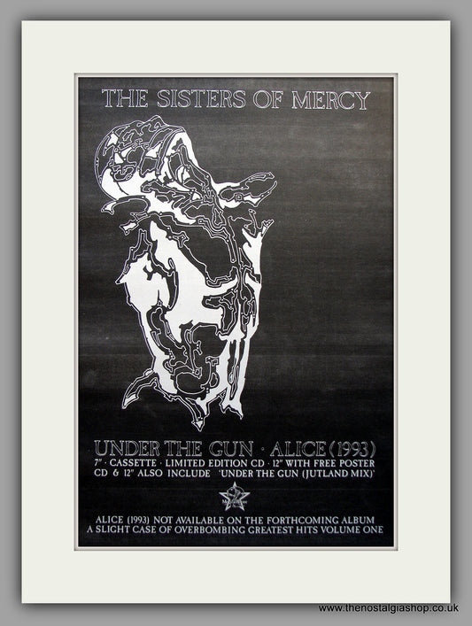 Sisters Of Mercy. Under The Gun, Alice 1993. Original Vintage Advert (ref AD11043)