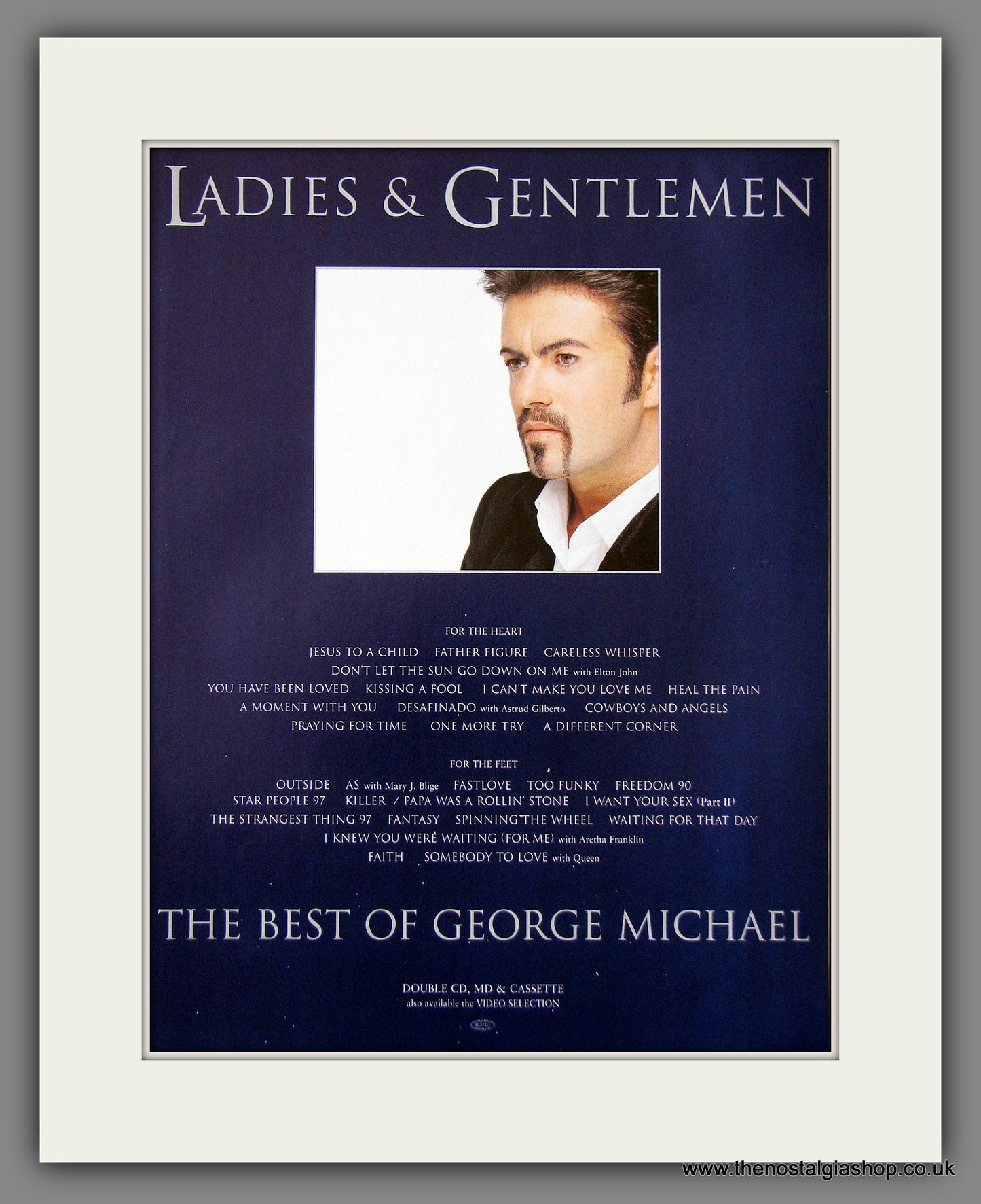 George Michael. The Best Of. Original Music Advert 1998 (ref AD55509)