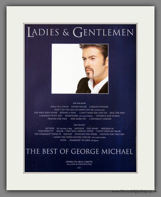 George Michael. The Best Of. Original Music Advert 1998 (ref AD55509)