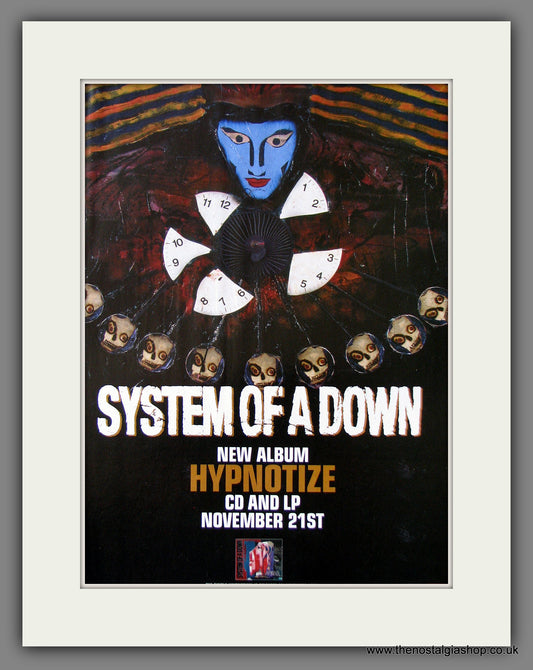 System Of A Down. Hypnotize. Original Music Advert 2005 (ref AD55521)