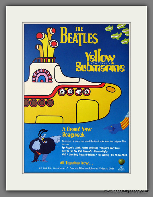 Beatles (The) Yellow Submarine. Songtrack. Original Music Advert 1999 (ref AD55525)