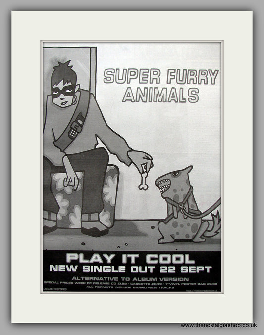 Super Furry Animals. Play It Cool. Original Vintage Advert 1997 (ref AD11074)