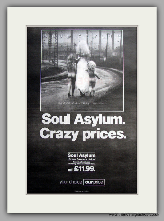 Soul Asylum - Grave Dancers Union. Original Vintage Advert 1993 (ref AD11098)