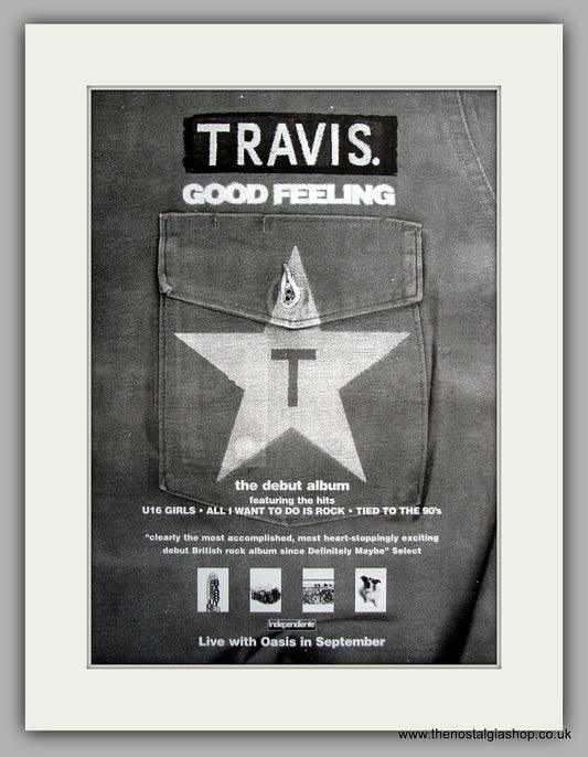 Travis - Good Feeling. Original Vintage Advert 1997 (ref AD11127)