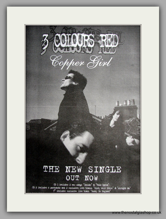 Three Colours Red - Copper Girl. Original Vintage Advert 1997 (ref AD11130)