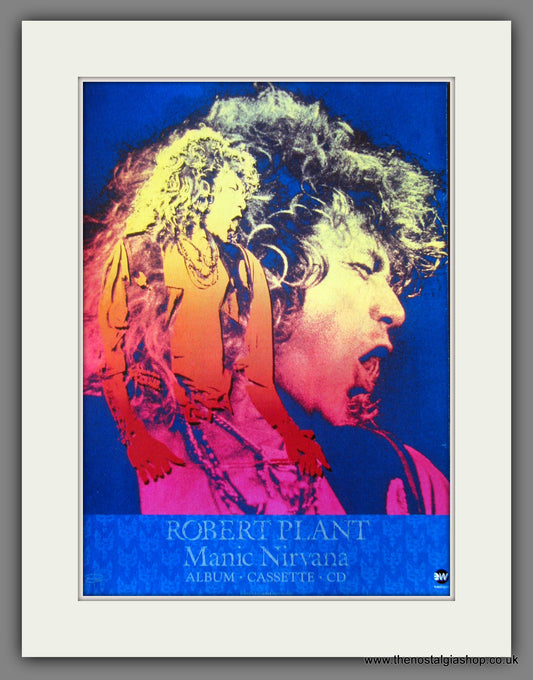 Robert Plant. Manic Nirvana. 1990. Original Advert (ref AD55637)