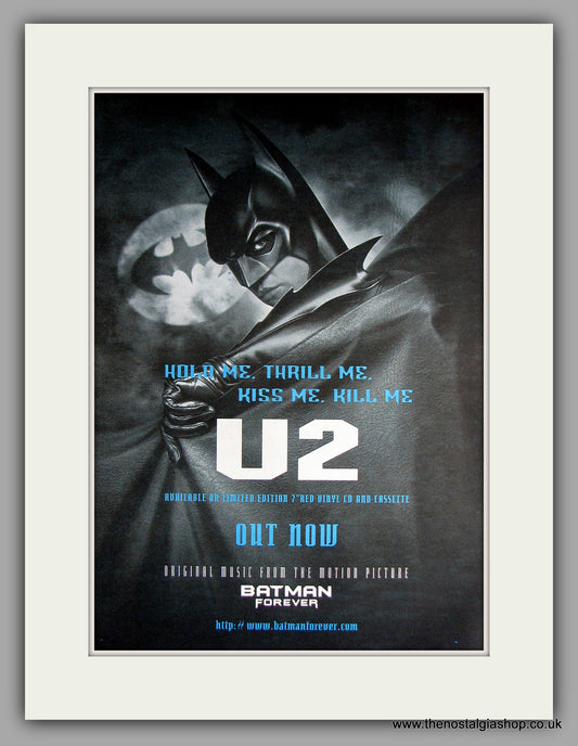 U2 - Hold Me, Thrill Me, Kiss Me, Kill Me. Original Vintage Advert 1995  (ref AD11160)