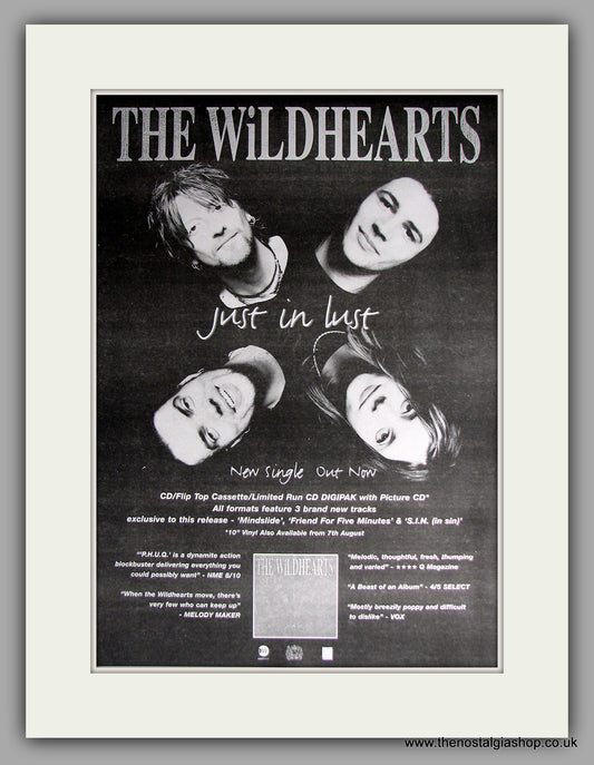 WildHearts (The) - Just In Lust. Original Vintage Advert 1995  (ref AD11171)