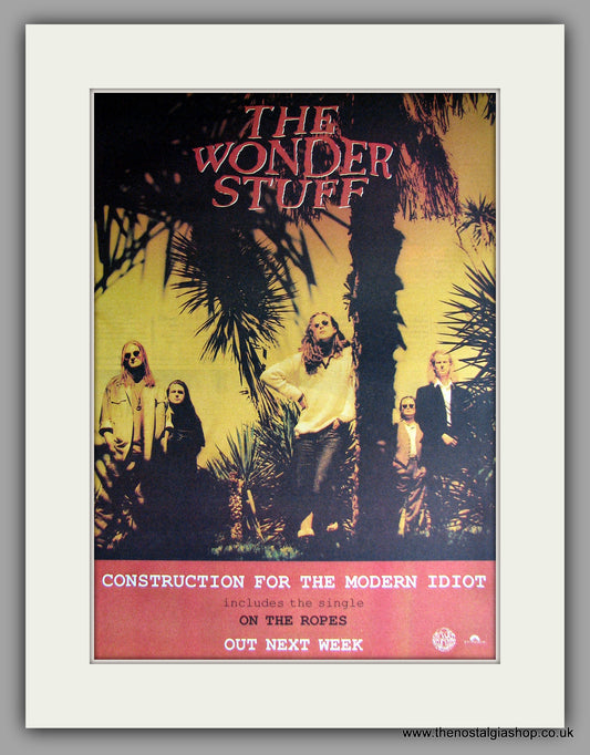 Wonder Stuff (The) - Construction For The Modern Idiot. Original Vintage Advert 1993  (ref AD11174)