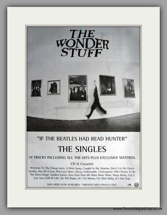 Wonder Stuff (The) - The Singles. Original Vintage Advert 1994  (ref AD11176)