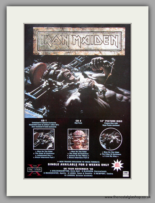 Iron Maiden. The X Factour. 1995 Original Advert (ref AD7951)