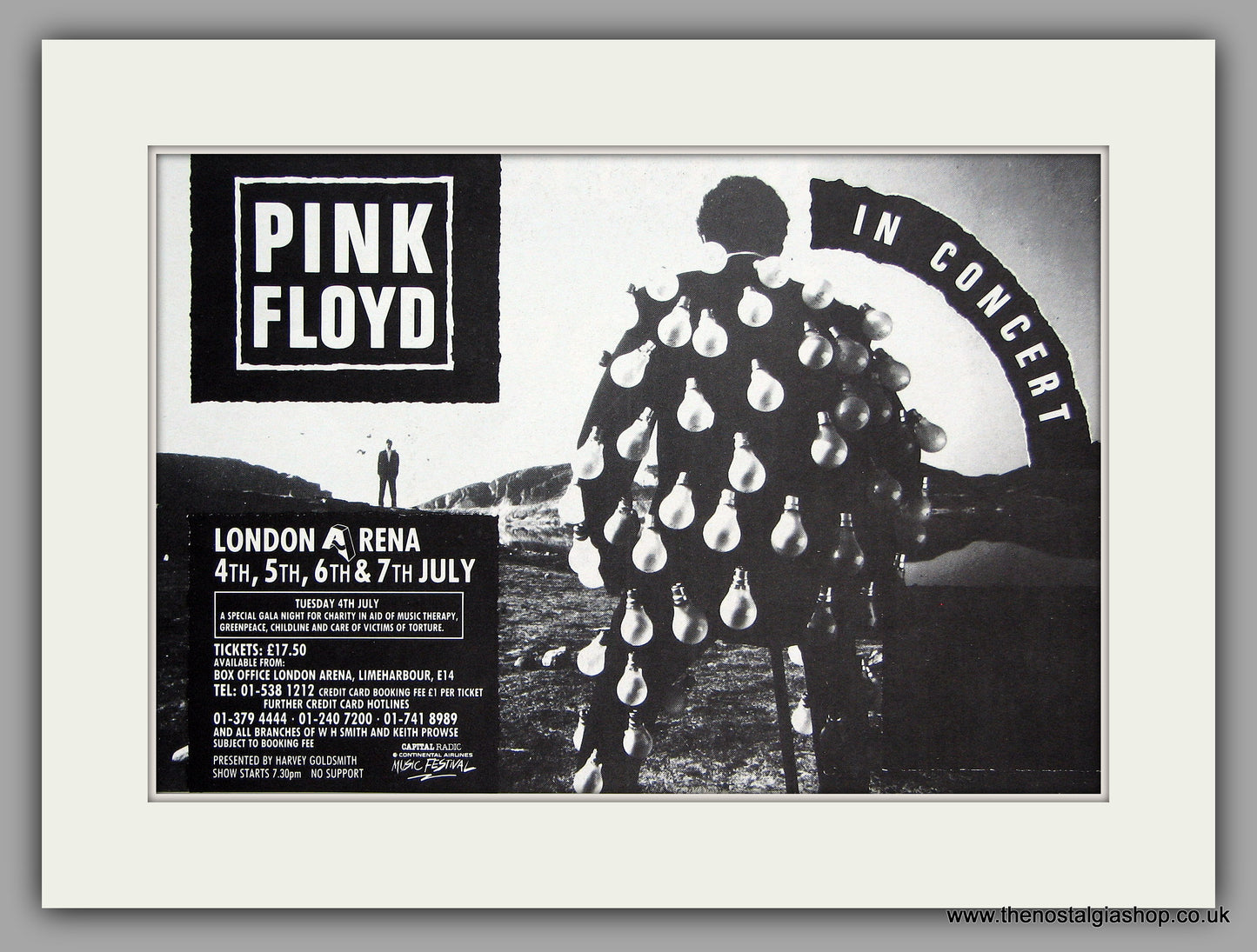 Pink Floyd. London Arena Concert 1989. Original Advert (ref AD7968 ...