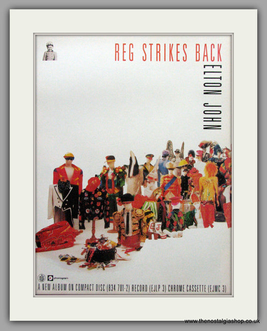 Elton John. Reg Strikes Back. Original Advert 1988 (ref AD50193)