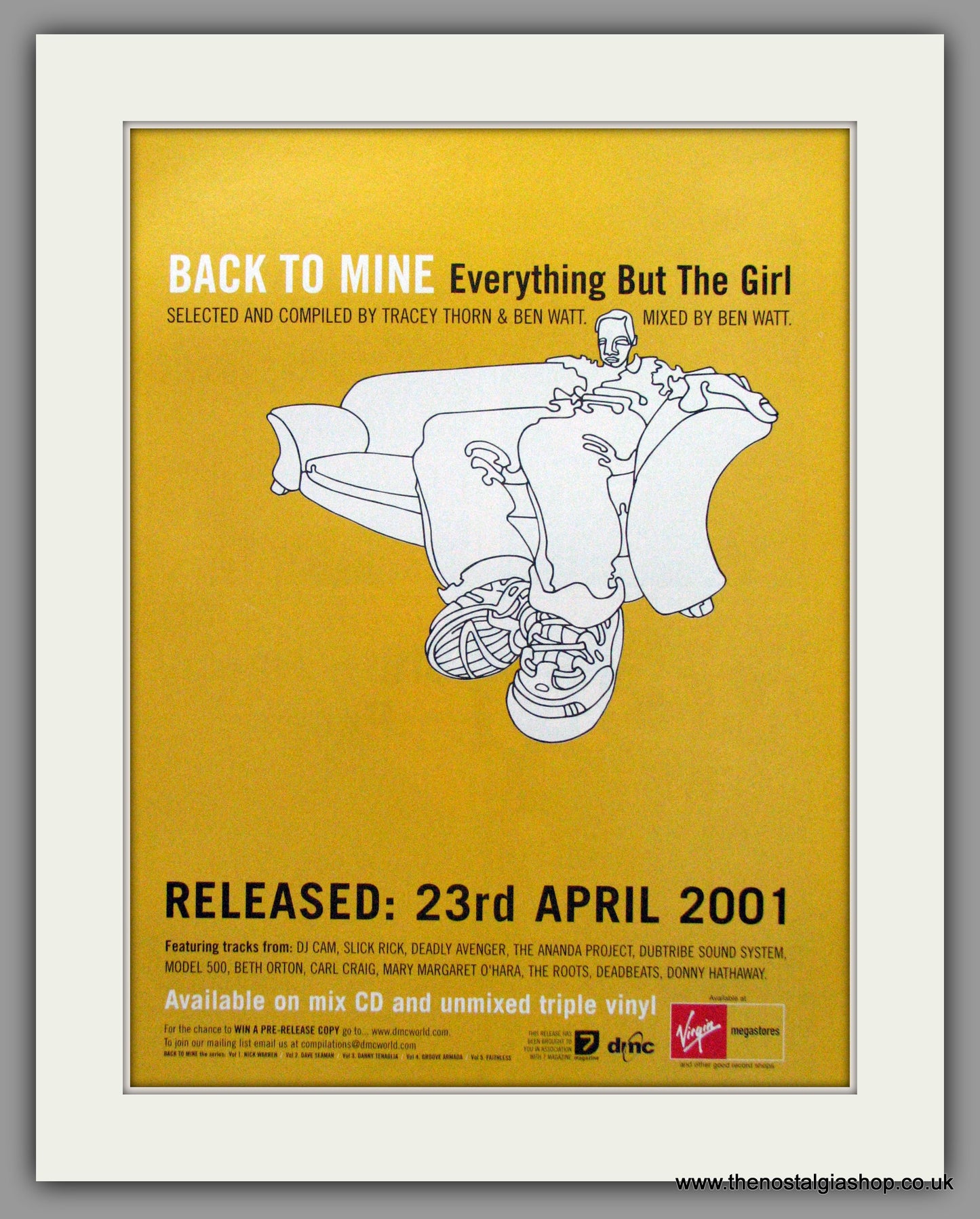 Everything But The Girl. Back To Mine Original Advert 2001 (ref AD50197)