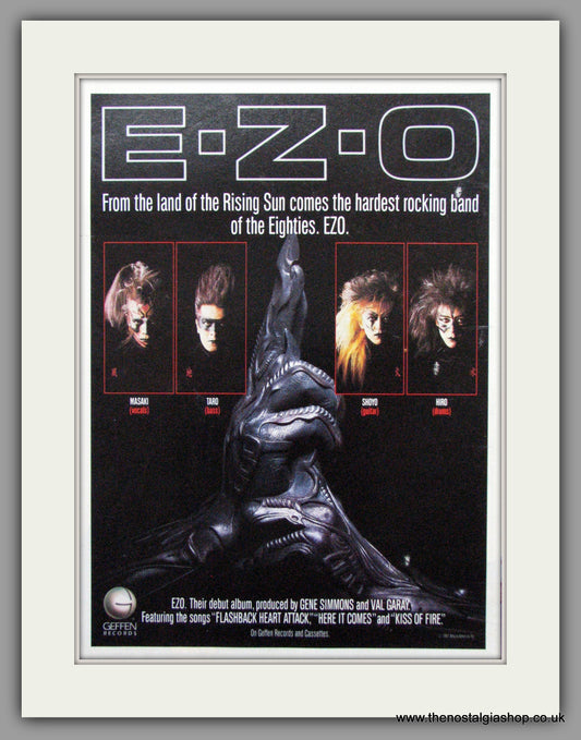 E.Z.O. Debut Album. Original Advert 1987 (ref AD50200)