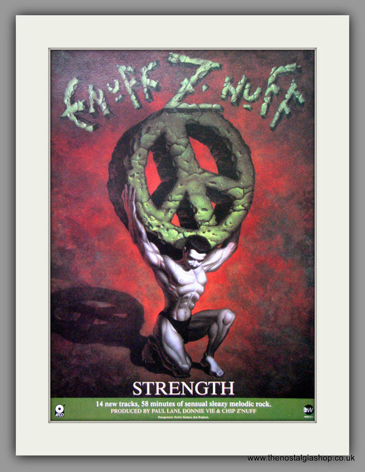 Enuff Z Nuff - Strength. Original Advert 1991 (ref AD50252)