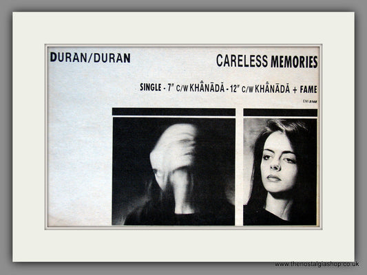 Duran Duran. Careless Memories.  Vintage Advert 1981 (ref AD55652)