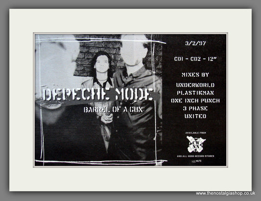 Depeche Mode. Barrel Of A Gun. Vintage Advert 1997 (ref AD55657)