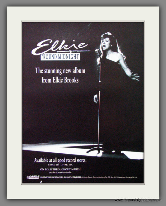 Elkie Brooks - Round Midnight. Original Advert 1993 (ref AD50271)