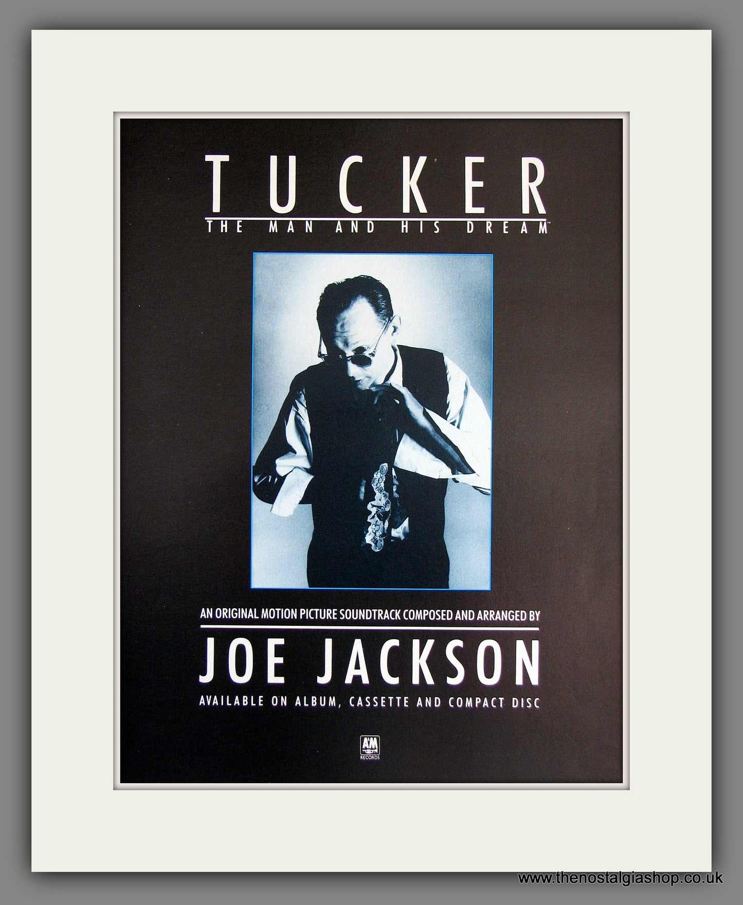 Joe Jackson. Tucker. Vintage Advert 1988 (ref AD55682)