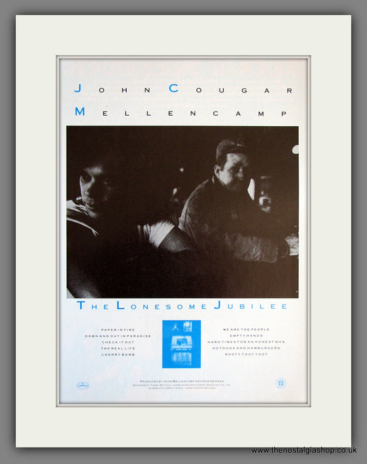 John Cougar Mellencamp. Lonesome Jubilee. Vintage Advert 1987 (ref AD55686)