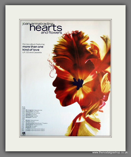 Joan Armatrading Hearts And Flowers. Vintage Advert 1990 (ref AD55703)