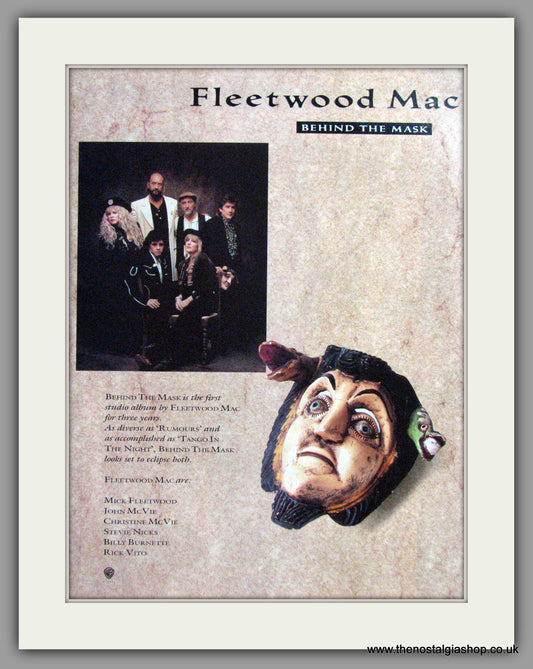 Fleetwood Mac - Behind The Mask. Original Advert 1990 (ref AD50315)