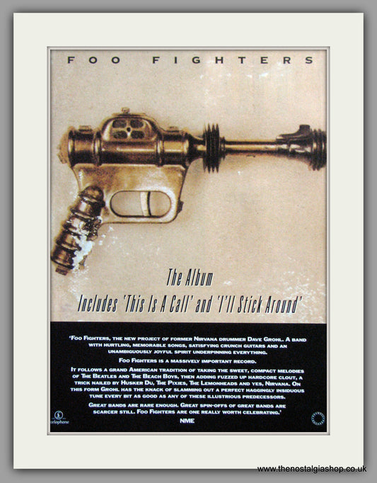 Foo Fighters - The Album.  Vintage Advert 1995 (ref AD50387)