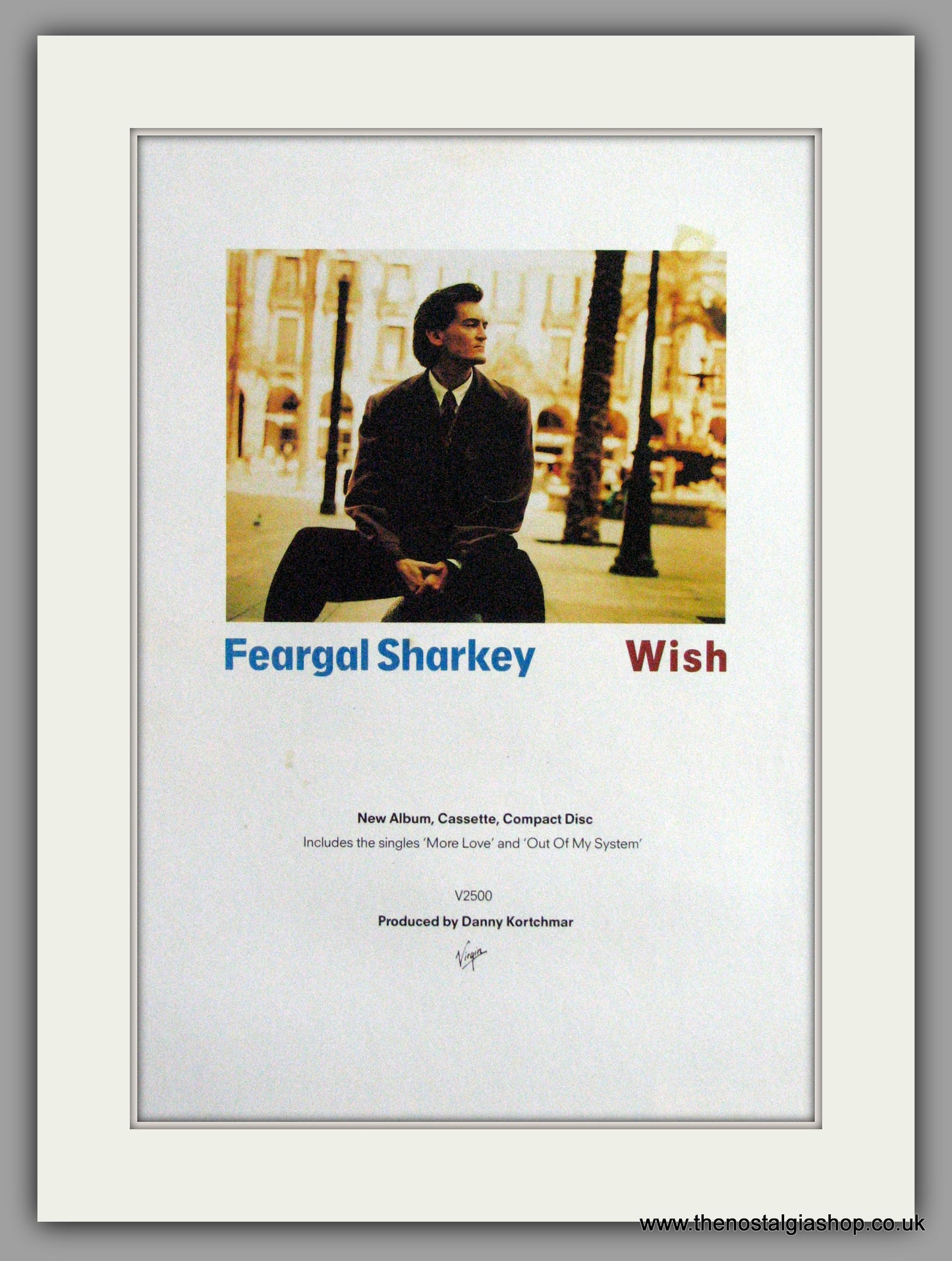 Feargal Sharkey - Wish. Vintage Advert 1988 (ref AD50423)