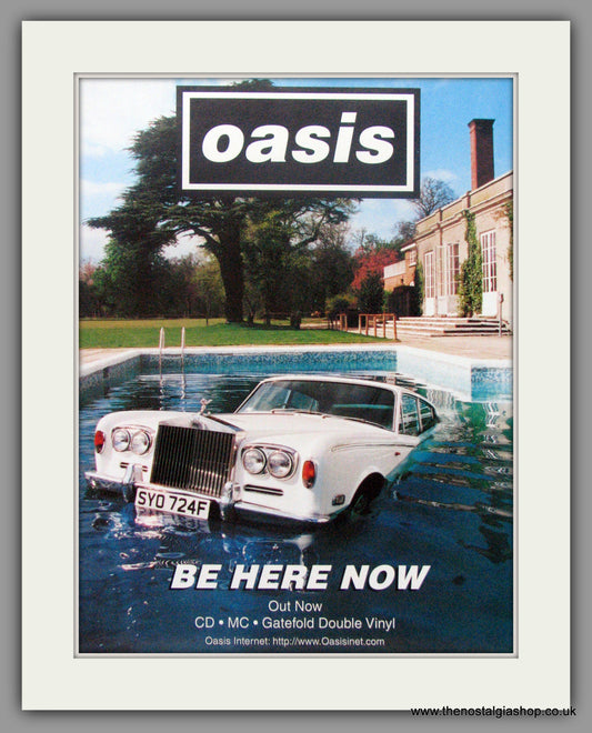 Oasis. Be Here Now. Original advert 1997 (ref AD50517)