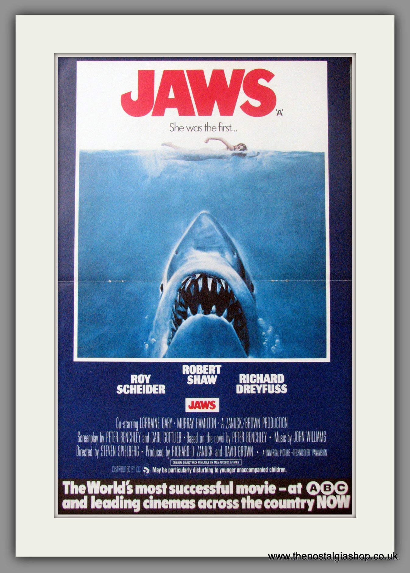 Jaws. 1976 Original Colour advert (ref AD50481) – The Nostalgia Shop