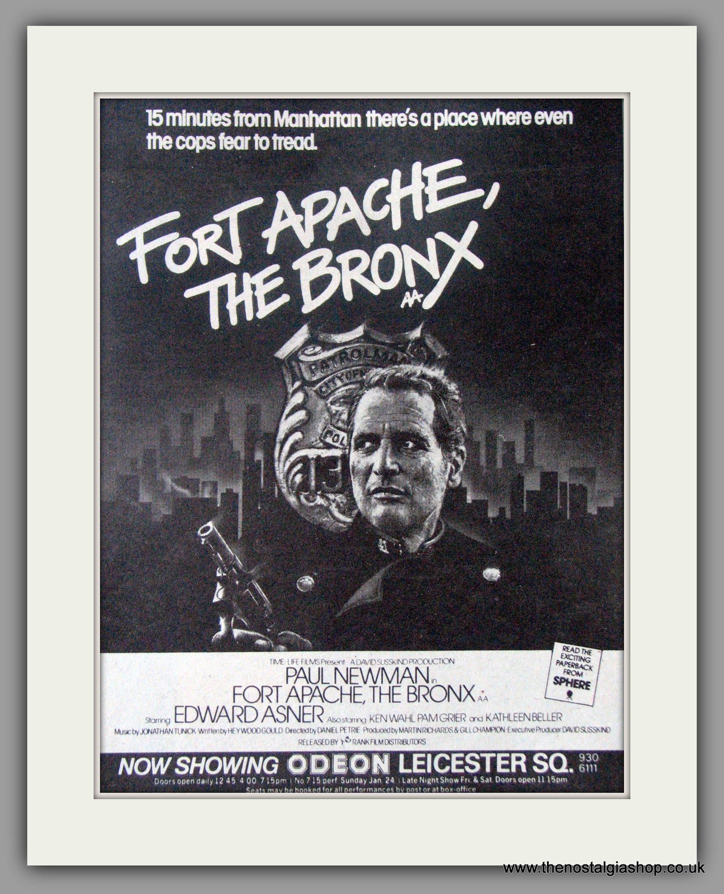 Fort Apache, The Bronx. Vintage Advert 1982 (ref AD50327)