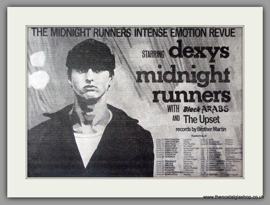 Dexys Midnight Runners UK Tour. Vintage Advert 1980 (ref AD50343)