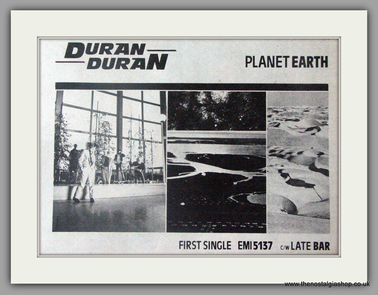 Duran Duran. Planet Earth. First Single. Vintage Advert 1981 (ref AD50367)