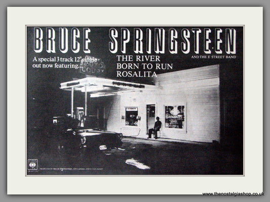 Bruce Springsteen. The River.  Vintage Advert 1981 (ref AD50400)