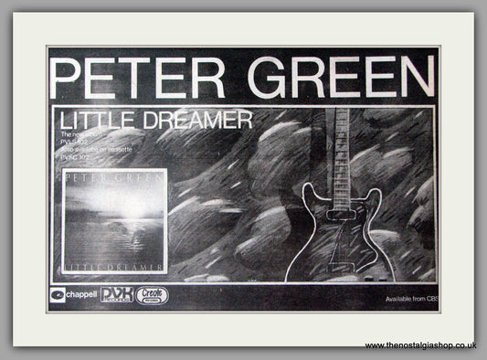 Peter Green. Little Dreamer.  Vintage Advert 1980 (ref AD50407)