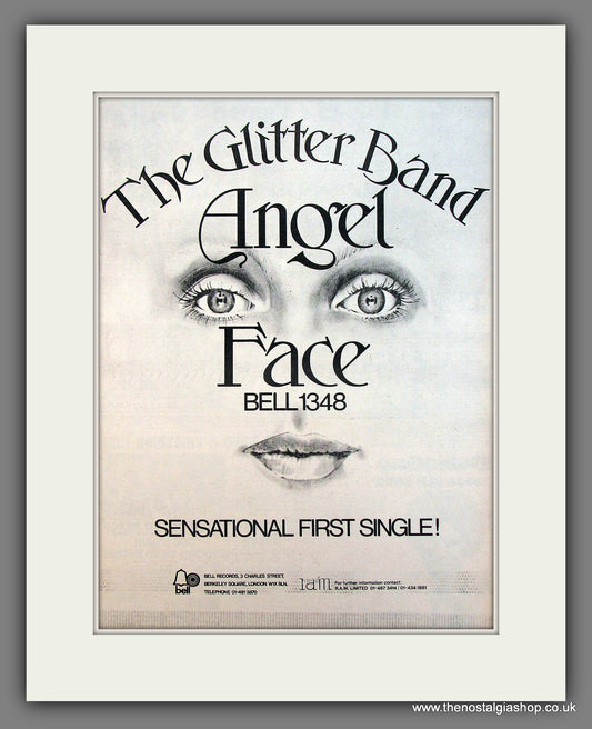 Glitter Band (The) Angel Face. Original advert 1974  (ref AD13117)