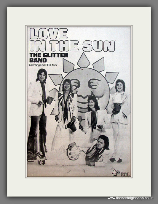 Glitter Band (The) Love In The Sun. Original advert 1975  (ref AD13123)