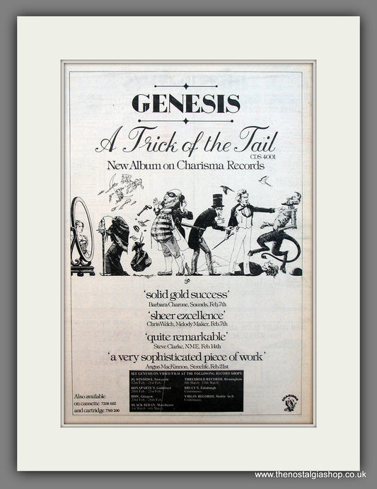 Genesis A Trick Of The Tail. Original advert 1976  (ref AD13126)