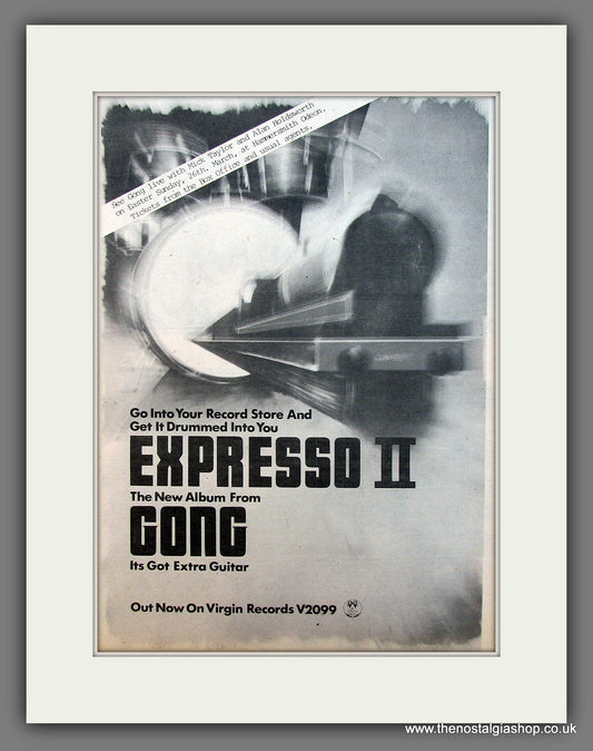 Gong Expresso II. Original advert 1978  (ref AD13127)