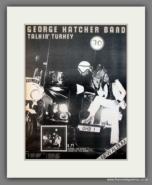 George Hatcher Band Talkin' Turkey. Original advert 1977  (ref AD13132)