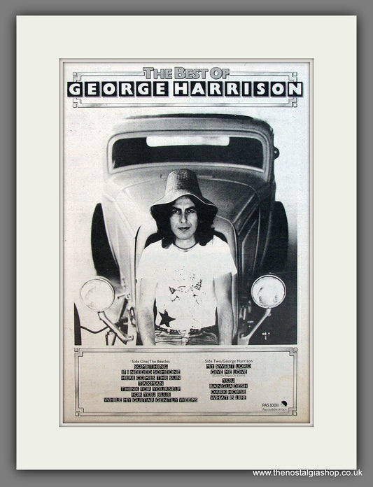 George Harrison The Best Of. Original advert 1976  (ref AD13146)