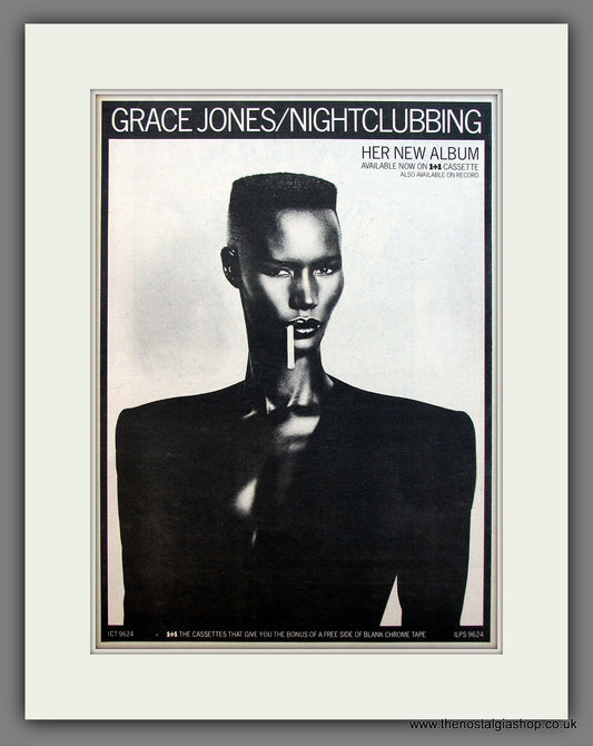 Grace Jones Night Clubbing. Original advert 1981  (ref AD13147)