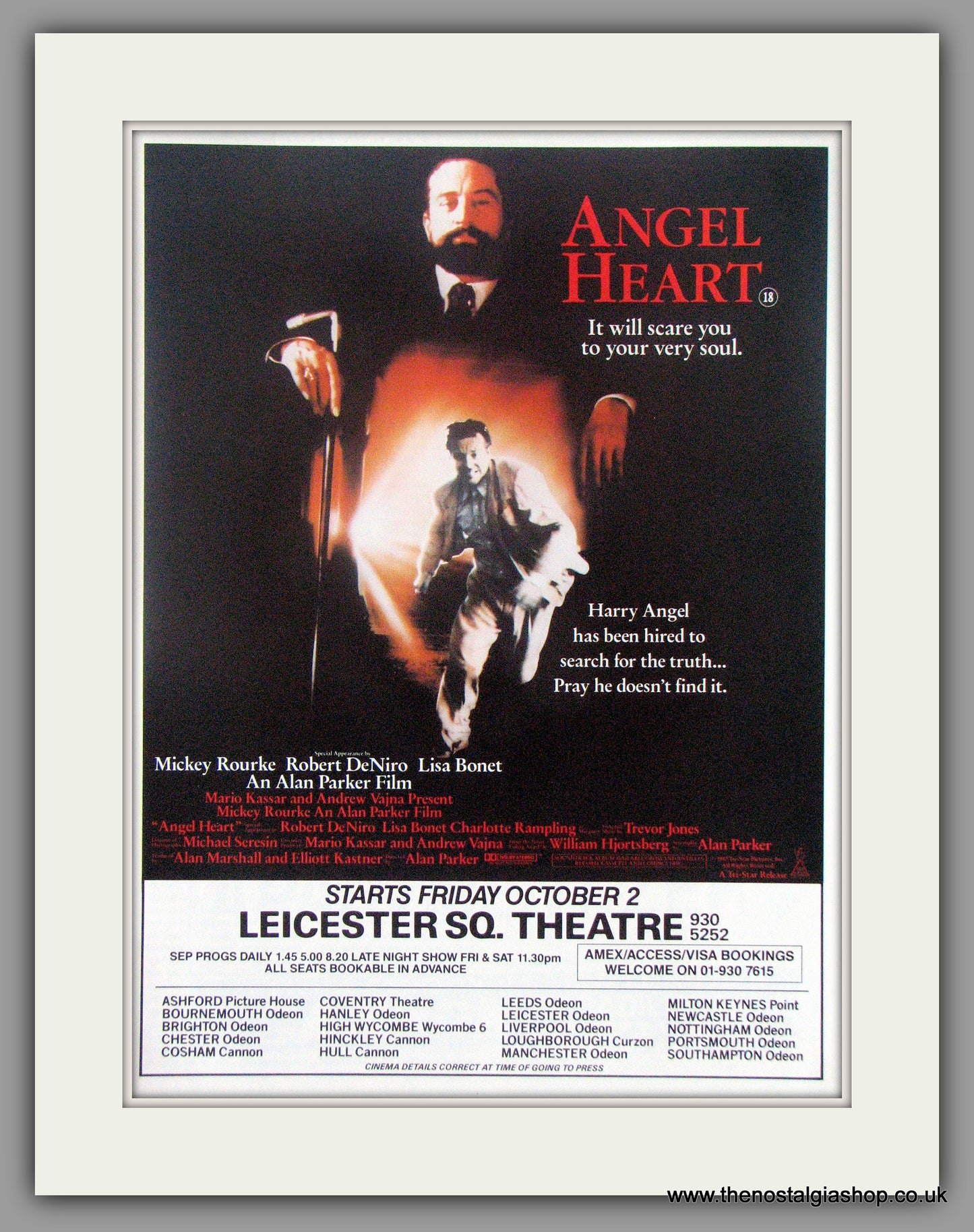 Angel Heart. Original advert 1987 (ref AD50491)