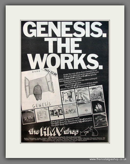 Genesis The Works. Original Vintage Advert 1980 (ref AD13211)