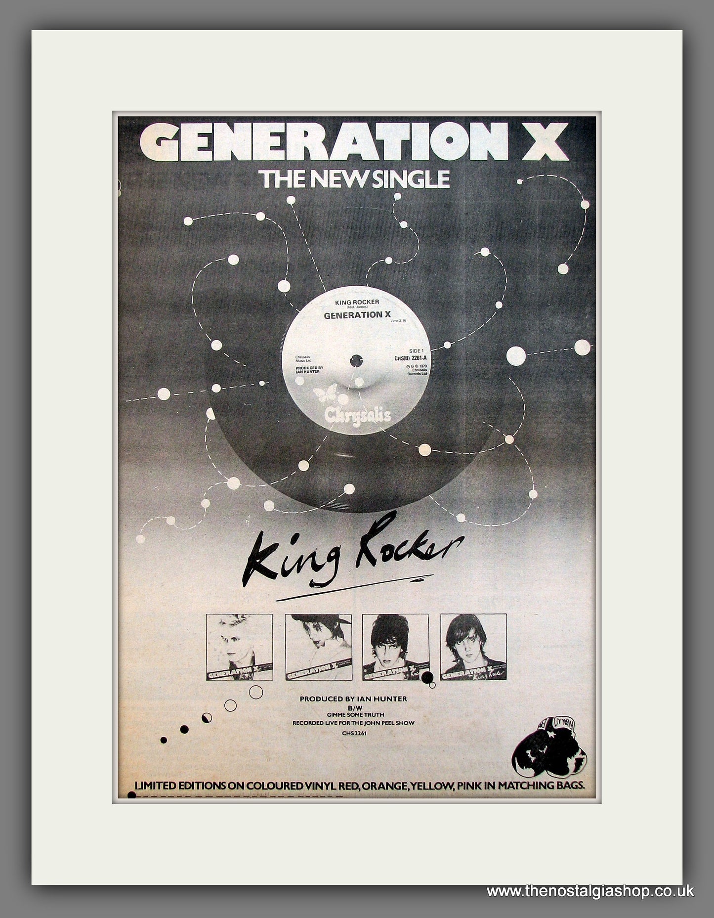 Generation X King Rocker. Original Vintage Advert 1979 (ref AD13214)