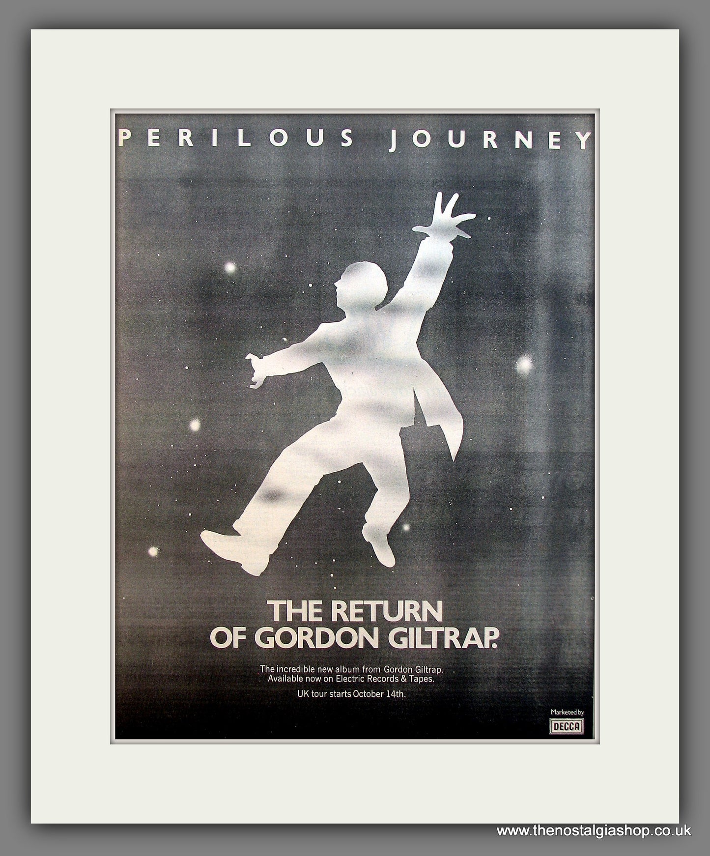 Gordon Giltrap Band (The) Perilous Journey. Original Vintage Advert 1977 (ref AD13221)