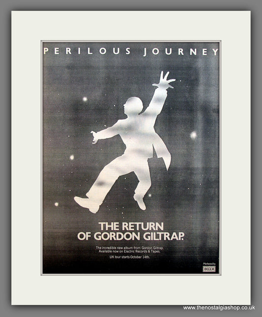 Gordon Giltrap Band (The) Perilous Journey. Original Vintage Advert 1977 (ref AD13221)