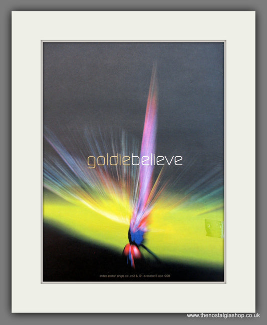 Goldie Believe. Original Vintage Advert 1998 (ref AD13227)