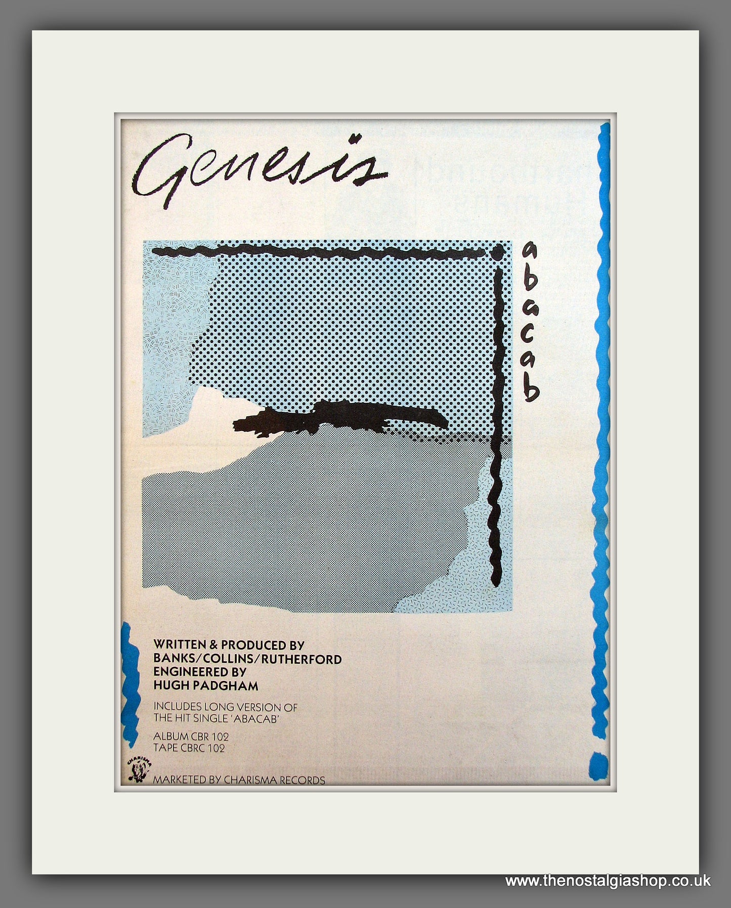 Genesis Abacab. Original Vintage Advert 1981 (ref AD13236)